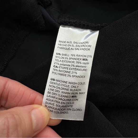 Chico’s Brigitte Basic Slit Ankle Pants pull-on stretch classic sz 12R - Picture 5 of 7